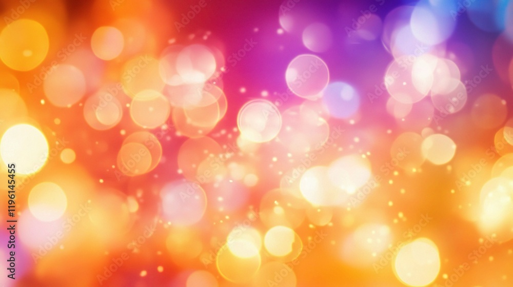 Poster abstract light bokeh in open office layout with bright colors