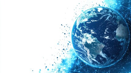 Global Network Connection Earth Planet Digital Abstract Background
