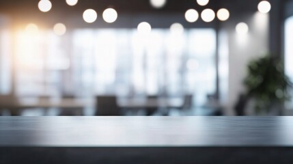 Abstract Black and White Scene with Bokeh Light Effects