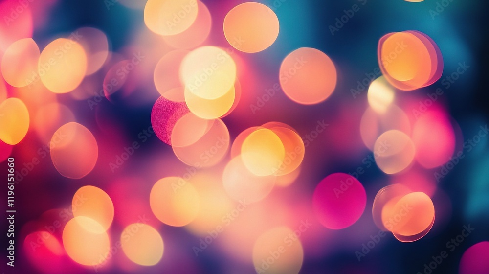 Poster Abstract Light Bokeh Effects in Blurred Open Office Background
