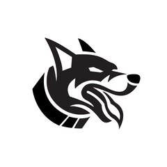 Dog logo icon illustration design vector template