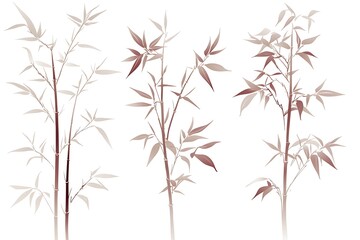 Obraz premium Elegant Bamboo Illustration