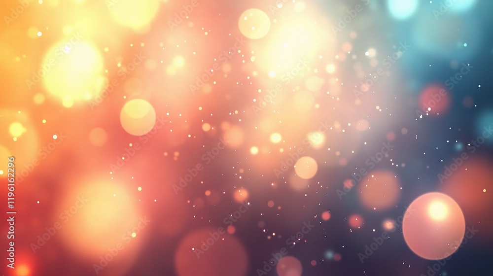 Poster soft abstract background with colorful bokeh effects for design