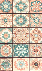 Creative 2D Doodle Floral Illustrations for wallpaper, card, tile