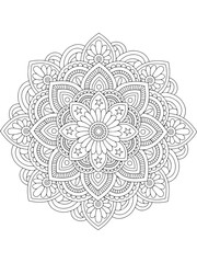 flower mandala coloring book kids and adults