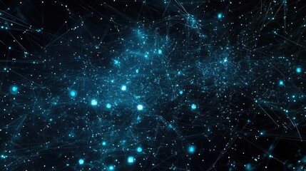 Future digital network with abstract user icons