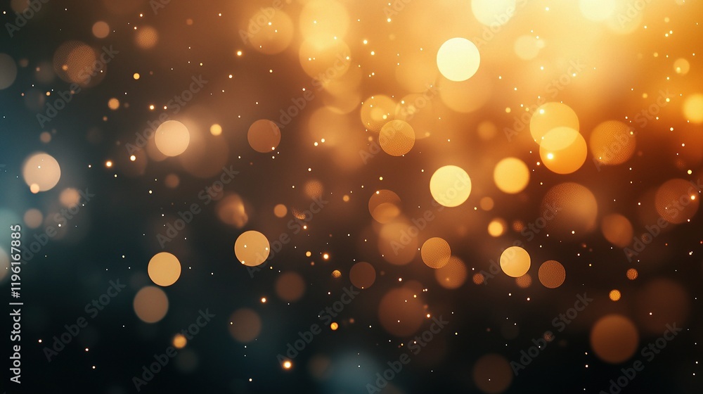 Poster abstract light bokeh effects in blurred open office environment