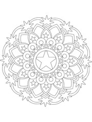 flower mandala coloring book kids and adults