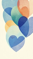 Hearts wallpaper pattern mobile mobile wallpaper.