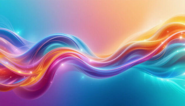 abstract colorful background with waves