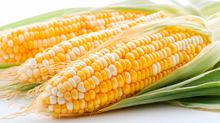 Fresh Sweet Corn on the Cob, sweetcorn, maize, yellow corn, white corn, kernels