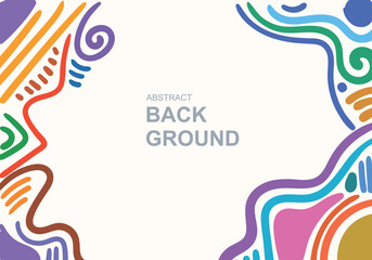 Background. Line scribble abstract shapes, modern pattern, for printing. Poster, wallpaper