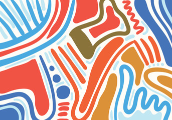 Background. Line scribble abstract shapes, modern pattern, for printing. Poster, wallpaper