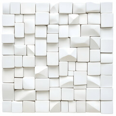 Abstract White 3D Cube Wall Texture, cubes, background, design, geometric, pattern