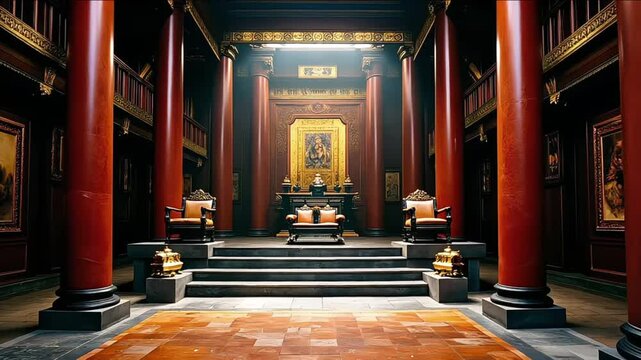 The Chinese palace is full of pigsties of gold and jewelry