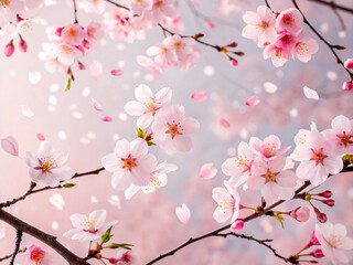 Fototapeta premium blossom. spring, tree, flower, blossom, cherry, pink, branch, nature, flowers, sakura, bloom, plant, blooming, garden, beauty, japan, season, floral, petal, white, apple, flora, japanese, sky, blossom
