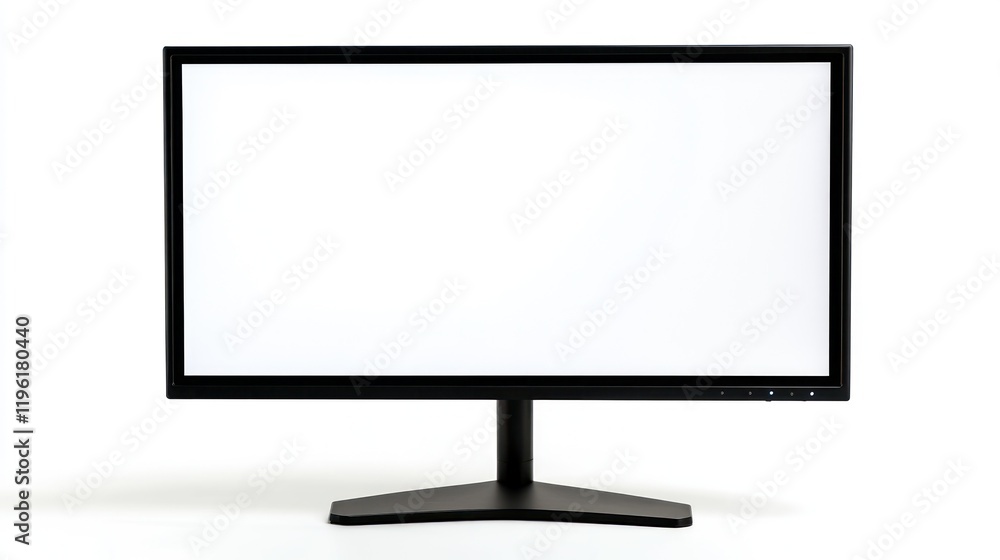 Poster blank computer monitor display