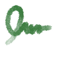 green grass isolated