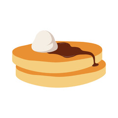 National Pancake Day Celebration. Vector Illustration in Cartoon Style.
