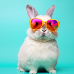 Fototapeta premium Sunglasses mammal animal bunny.