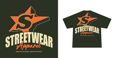 Futuristic streetwear Poster With Aesthetic Graphic Design for T shirt Street Wear and Urban Style