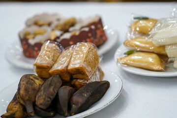 traditional Indonesian food served on the table