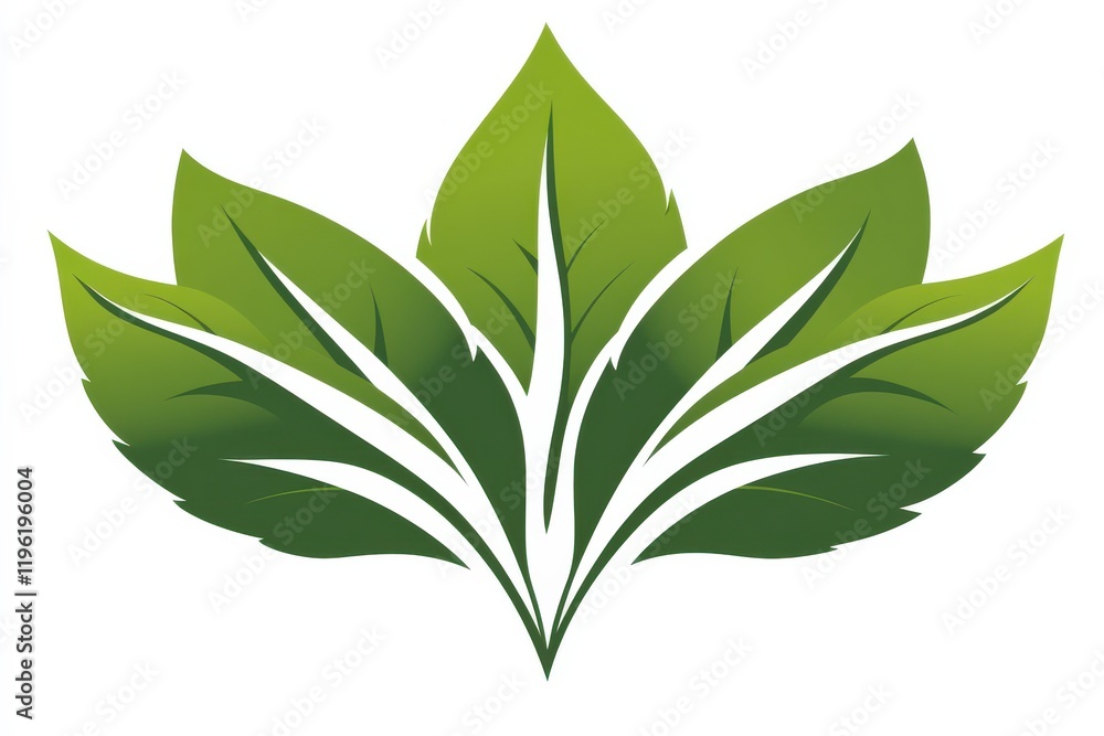 Poster vector logo symbolizing: methods and approaches to global use green and light blue