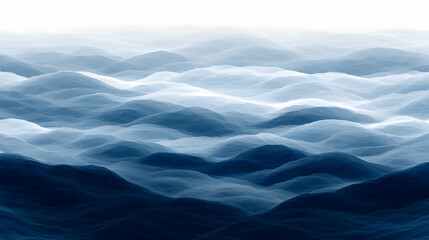 Fototapeta premium Abstract Blue Wave Hills, mountains, landscape, background, texture, pattern