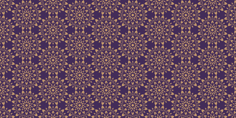Islamic Seamless geometric pattern in authentic arabian Subtle simple golden islamic design style. 