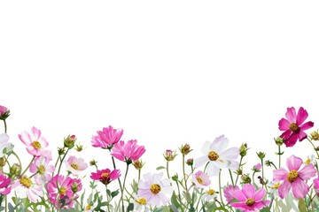 Pink and white flowers backgrounds outdoors blossom.