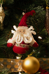 Santa Claus tree decoration, for christmas season.