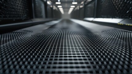 Conveyor Belt System: A mechanized system designed to transport goods efficiently through assembly lines, streamlining production and handling processes.
