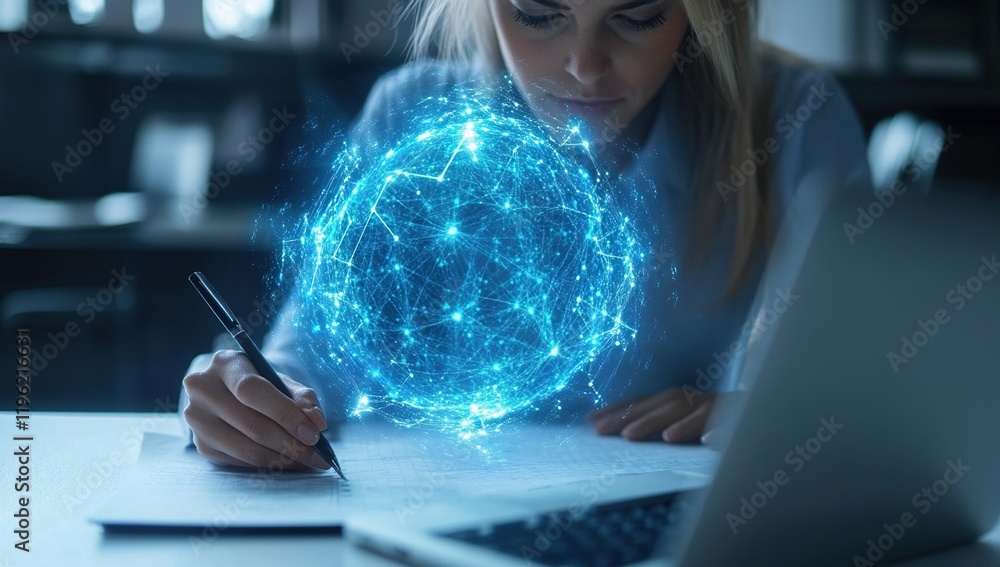 Poster global network: connecting the world through digital collaboration and innovation.