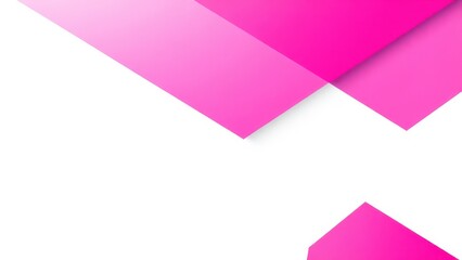 a close up of a pink square with a white background