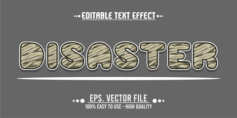 disaster typography word, vector illustration design, for poster design needs, banners, news and others. eps file