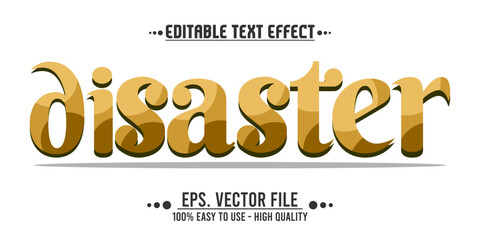 disaster typography word, vector illustration design, for poster design needs, banners, news and others. eps file