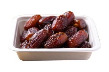 Date palm fruit (MedJool) in biodegradable bowl