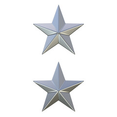 Officer Insignia Major General isolated on white