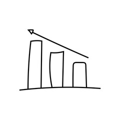 Attractive Hand Drawn Doodle Business Infographic Elements Vector Illustration