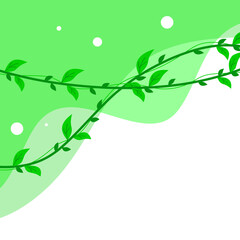 Green Leaf Vine Corner