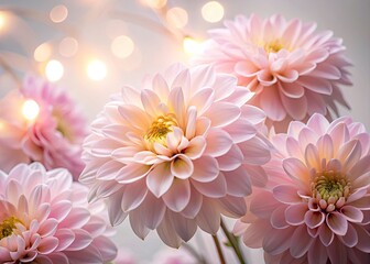 Obraz premium Pink Flower Backlit Closeup, Night Photography, Macro Bloom, White Background, Soft Light, Aesthetic Floral Image, Beautiful Petals, Delicate Flower, Night Bloom