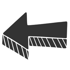 black silhouette doodle arrow