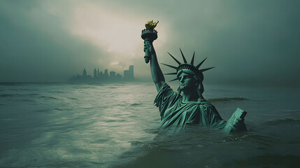 Submerged Liberty: A Vision of Climate Change