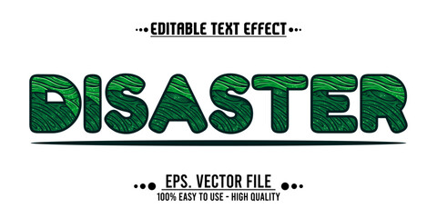 disaster typography word, vector illustration design, for poster design needs, banners, news and others. eps file