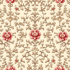 seamless pattern with flowers