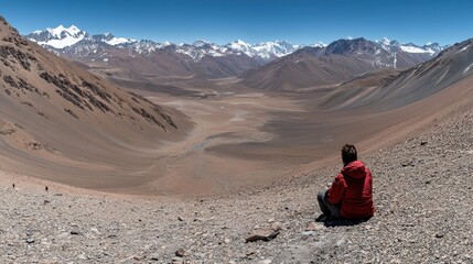 Scenic View After Hike Under Bright Midday Light