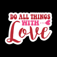 Valentine day Sticker vector Design, Valentine day Svg Design