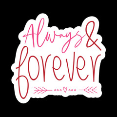 Valentine day Sticker vector Design, Valentine day Svg Design