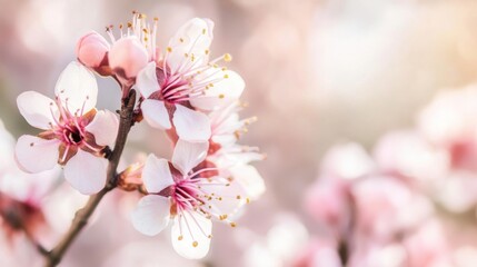 Naklejka premium Dreamy Blurred Spring Background: The Perfect Holiday Wallpaper