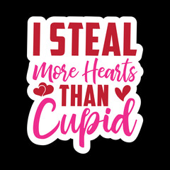 Valentine day Sticker vector Design, Valentine day Svg Design